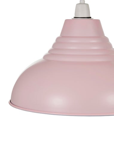 Glow Metal Dome Easyfit Shade Pink (17cm x 30cm)