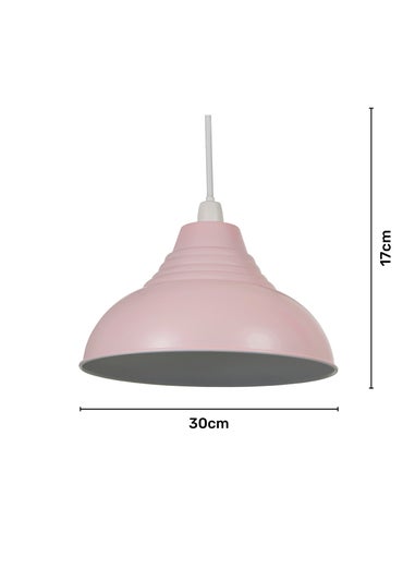 Glow Metal Dome Easyfit Shade Pink (17cm x 30cm)