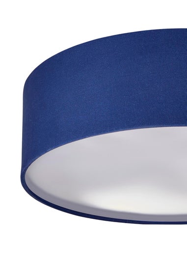 Glow Flush Ceiling 3 Light Navy (12cm x 40cm)