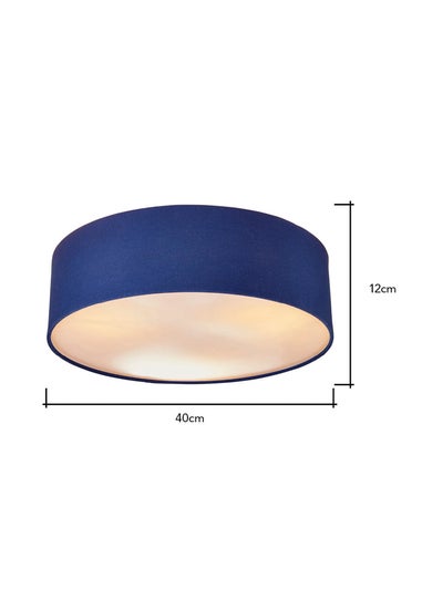 Glow Flush Ceiling 3 Light Navy (12cm x 40cm)