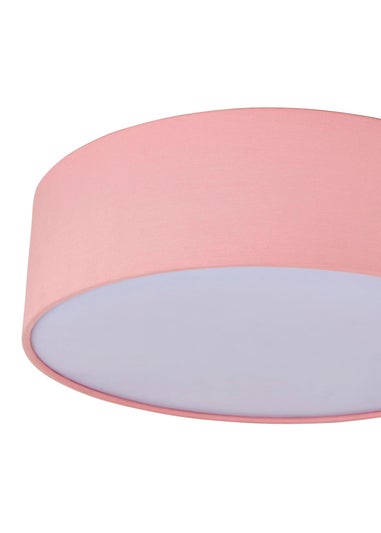 Glow Flush Ceiling 3 Light Pink (12cm x 40cm)