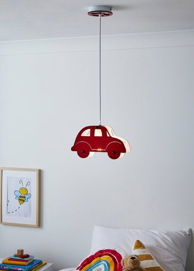 Glow Car Ceiling Light Red (30-95cm x 29cm)