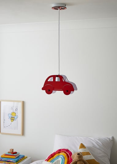 Glow Car Ceiling Light Red (30-95cm x 29cm)