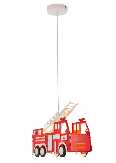 Glow Fire Engine Ceiling Light Red (30-89cm x 43cm)