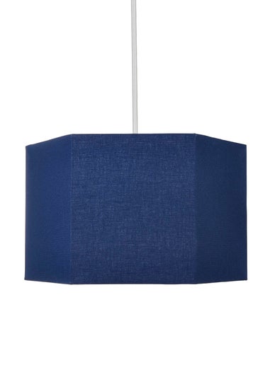 Glow Hexagon Shape Shade Navy (20cm x 29cm)