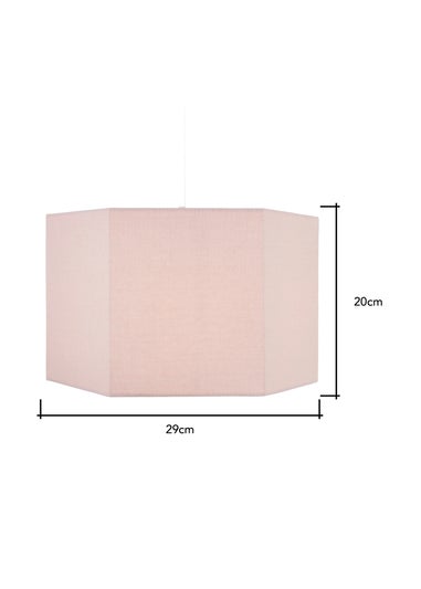 Glow Hexagon Shape Shade Pink (20cm x 29cm)