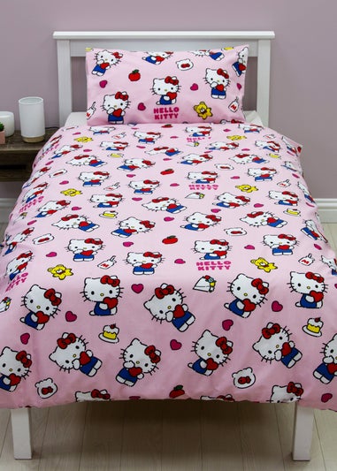 Hello Kitty Polycotton Duvet Reversible Cover Set Set