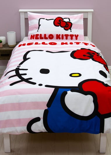 Hello Kitty Polycotton Duvet Reversible Cover Set Set