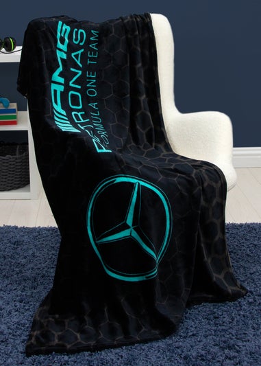 Mercedes Stealth Luxury Formula 1 Fleece Throw