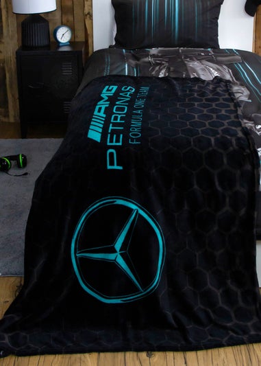 Mercedes Stealth Luxury Formula 1 Fleece Throw