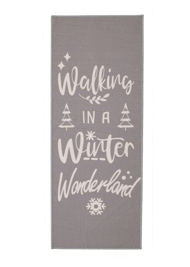 Homemaker Winter Wonderland Grey Runner