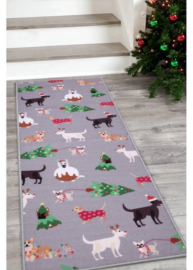 Homemaker Christmas Dogs Runner