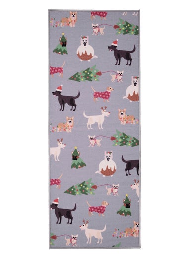 Homemaker Christmas Dogs Runner