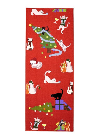 Homemaker Christmas Cats Runner