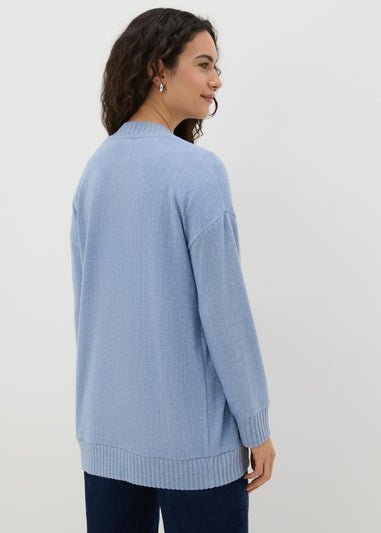 Blue Knitted Cardigan