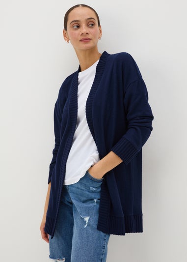 Navy Knitted Cardigan