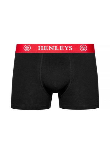 Henleys Black Primas Boxers (3 Pack)