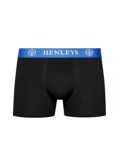 Henleys Black Primas Boxers (3 Pack)