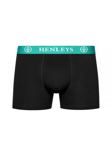 Henleys Black Primas Boxers (3 Pack)