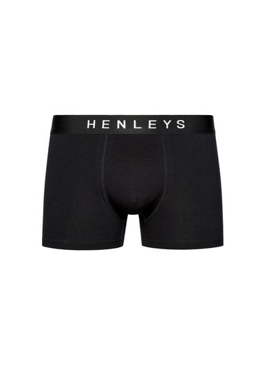 Henleys Black Coalink Boxers (3 Pack)