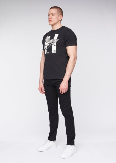 Henleys Black Mayhen Slim Fit Jeans