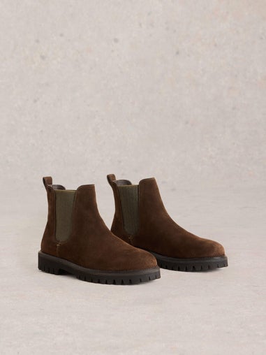 Chunky Chelsea Boots aus Wildleder