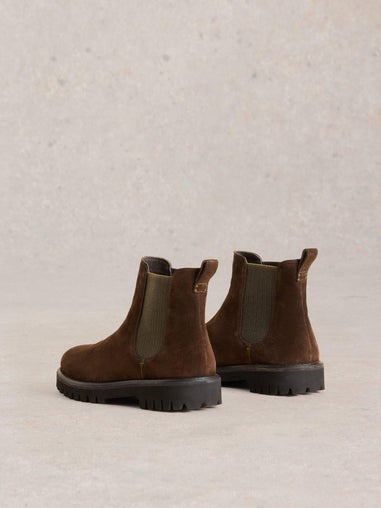 Chunky Chelsea Boots aus Wildleder