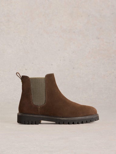 Chunky Chelsea Boots aus Wildleder