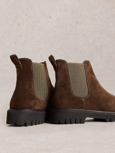 Chunky Chelsea Boots aus Wildleder