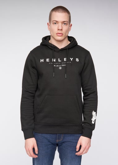 Henleys Black  Hentyme Hoodie