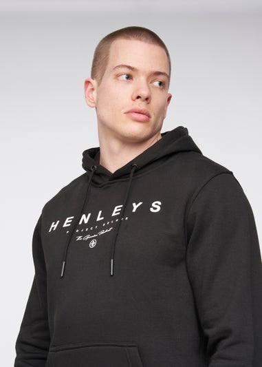 Henleys Black  Hentyme Hoodie