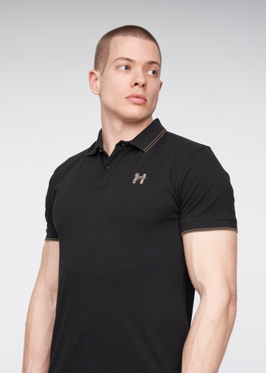 Henleys Black  Henflare Polo