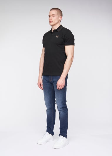 Henleys Black  Henflare Polo