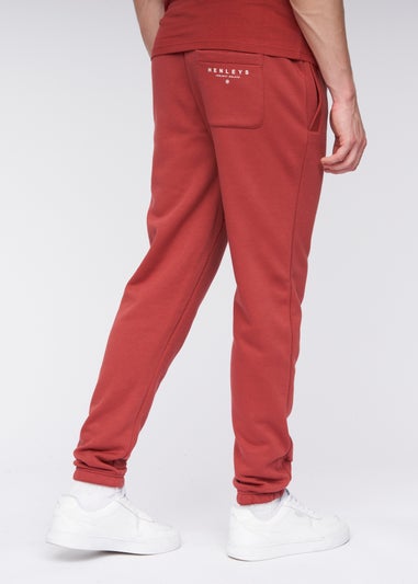 Henleys Deep Red Curveball Joggers