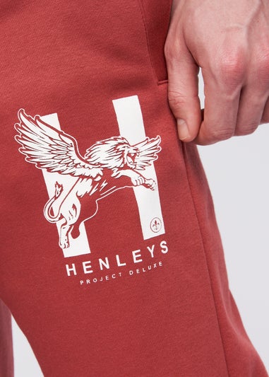 Henleys Deep Red Curveball Joggers