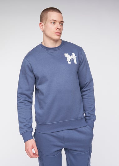 Henleys Deep Blue Moorehen Crew Sweat