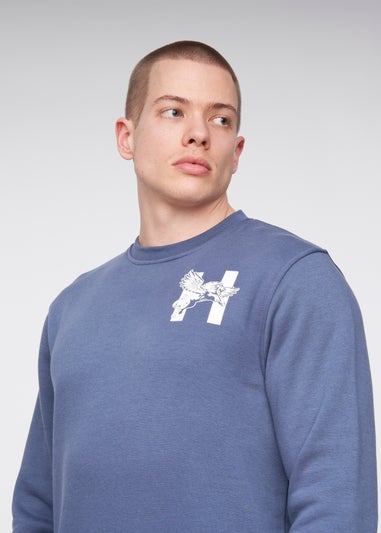 Henleys Deep Blue Moorehen Crew Sweat