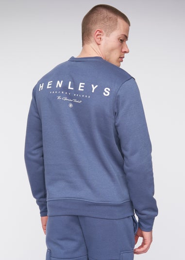 Henleys Deep Blue Moorehen Crew Sweat