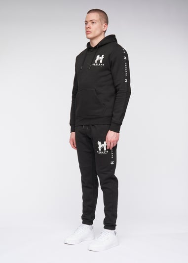 Henleys Black  Tapehen Joggers