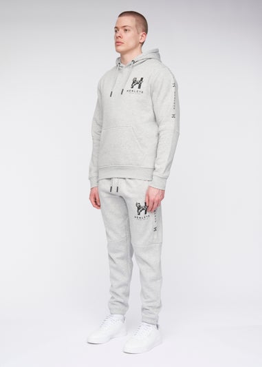 Henleys Grey Marl Tapehen Joggers