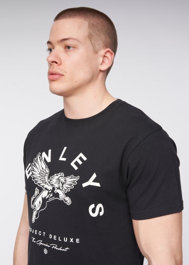 Henleys Black  Colhen T-Shirt