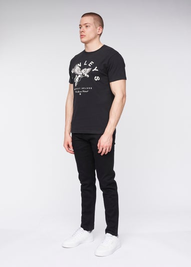 Henleys Black  Colhen T-Shirt