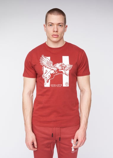 Henleys Deep Red Curveball T-Shirt