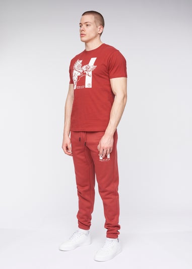 Henleys Deep Red Curveball T-Shirt