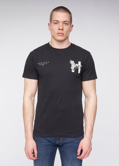 Henleys Black  Kilhen T-Shirt