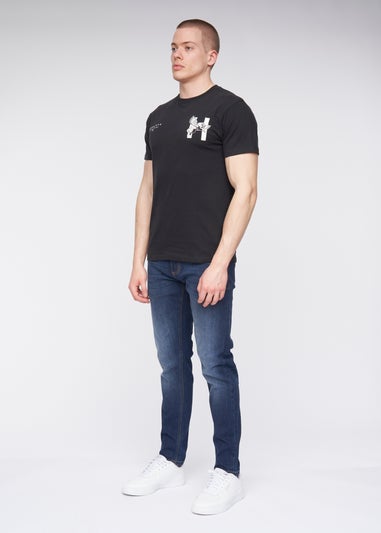 Henleys Black  Kilhen T-Shirt