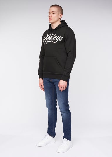 Henleys Black  Scripthen Hoodie