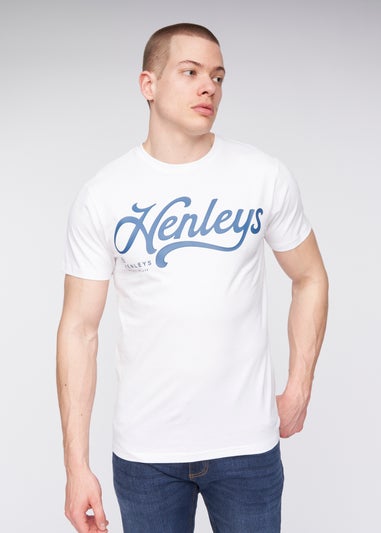 Henleys White  Scripthen T-Shirt