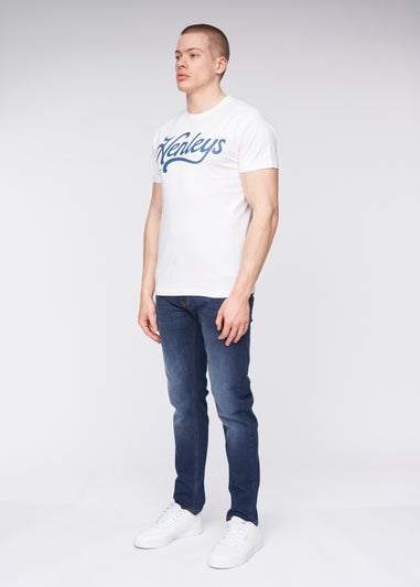 Henleys White  Scripthen T-Shirt