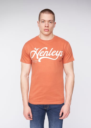 Henleys Brick Red Scripthen T-Shirt